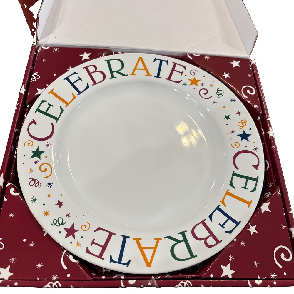Pampered Chef CELEBRATE Dinner plate 11 1/8" #2825  NEW in BOX!